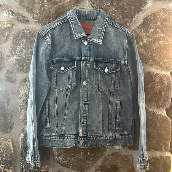 Lucky Brand - Distressed Denim Jacket - Size Large (fits more like a medium) - Picture 3 of 3